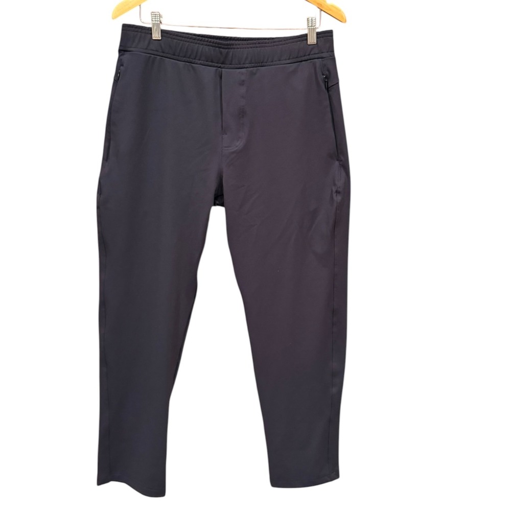 NWOT Public Rec All Day Every Day Pants Black Elastic Waist Size 34x30 ADED